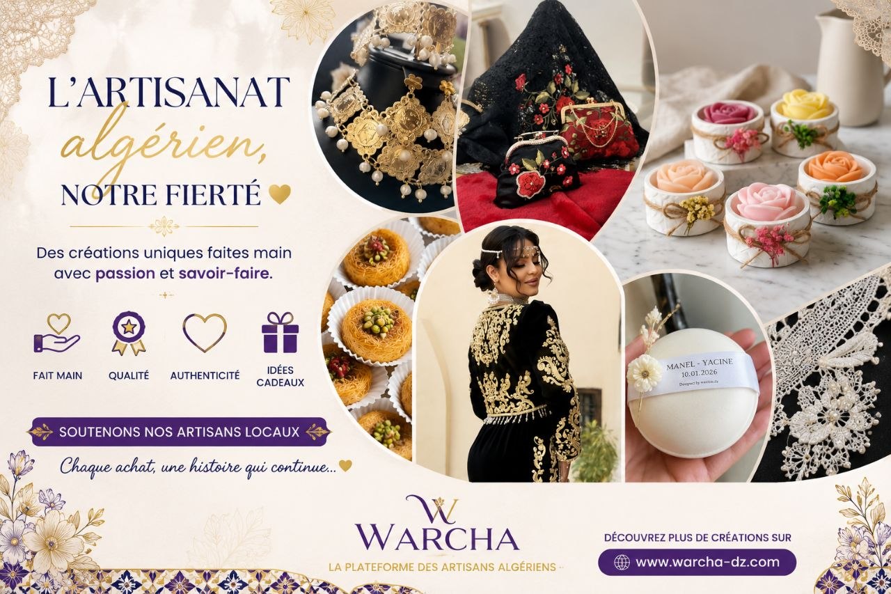 Le succès des créations faites main en Algérie | Warcha – Plateforme des artisans